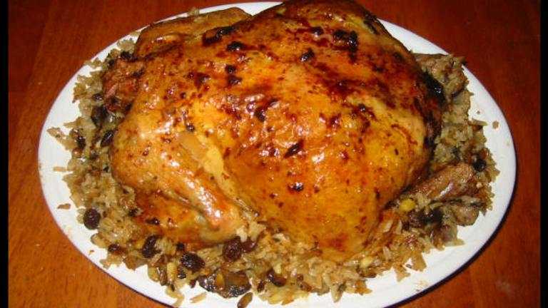 Roast Chicken With Rice and Pine Nut Stuffing created by NcMysteryShopper