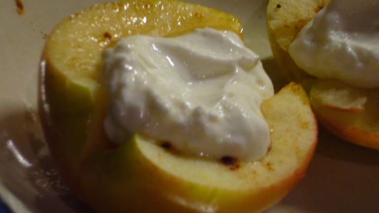 Very Healthy Near Instant Baked Apple With Creamy Nonfat Yogurt created by Perfect Pixie