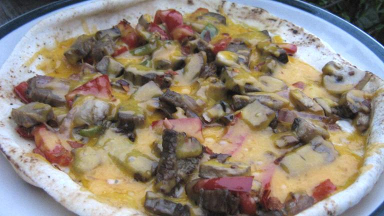 Individual Roast Beef Pizza Created by Leslie