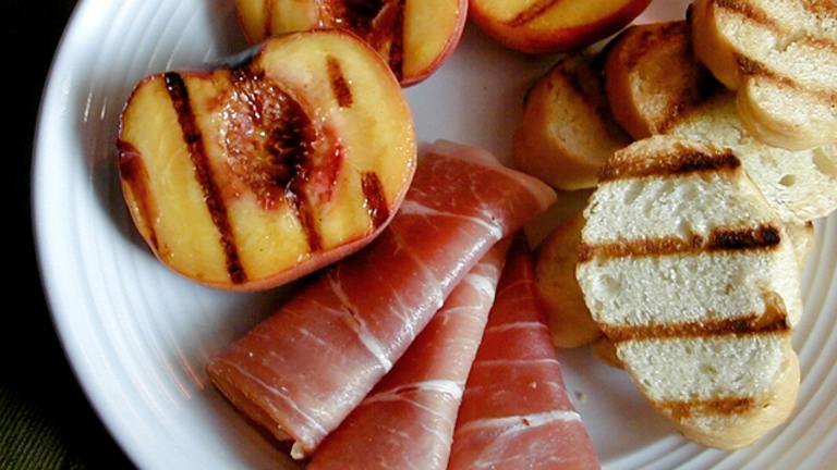 Grilled Peaches With Prosciutto created by Ms B.