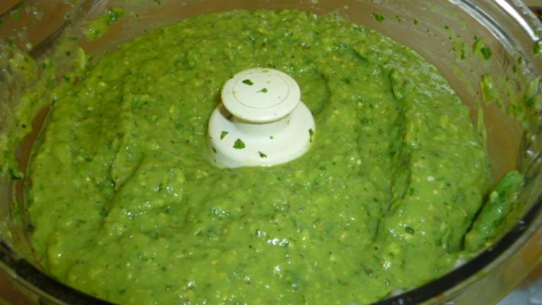 Avocado and Tomatillo Dip Created by Ambervim