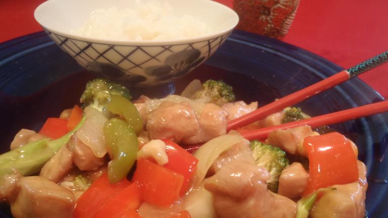 Cashew Chicken and Asparagus Stir Fry Created by Linky
