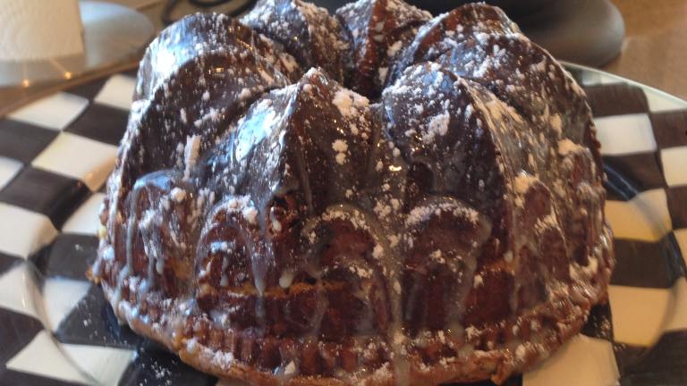 Rich Fudge Ribbon Bundt Cake Created by kylecpalmer