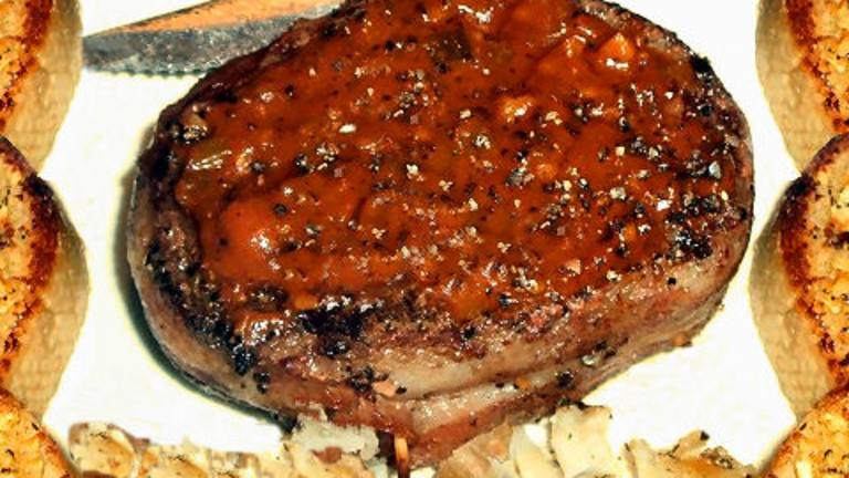 Beef Tenderloin With Southwestern-Style Sauce created by Leslie