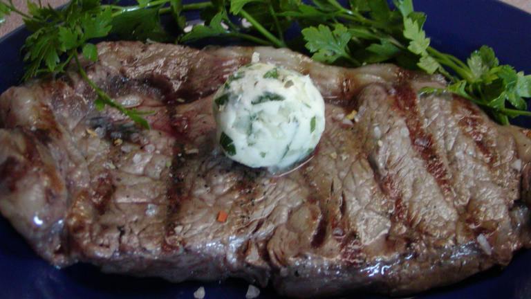 Herbed Butter Rib Eye Steaks created by Rita1652
