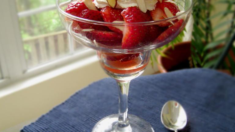 Amaretto Strawberries Created by Caroline Cooks