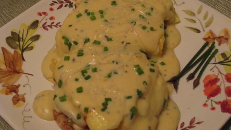 Brunch Eggs With Herbed Cheese Sauce Created by BarbryT
