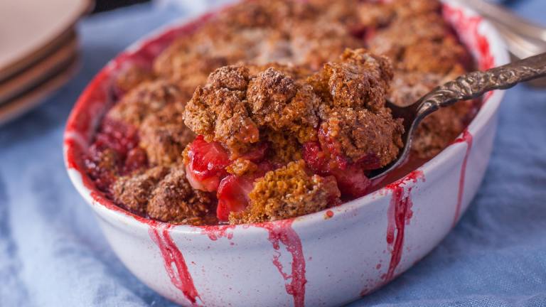 Simple Strawberry Cobbler created by DianaEatingRichly