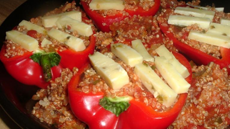 Quinoa Stuffed Bell Peppers Created by Bergy
