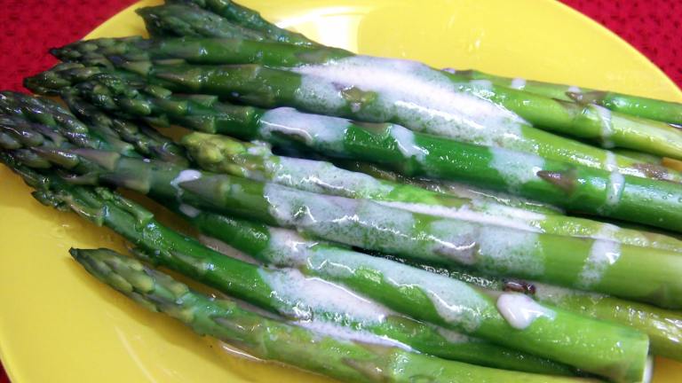 Oven Baked Asparagus With Mustard Sauce created by PaulaG