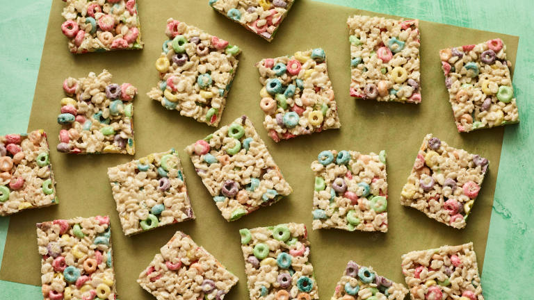 Fruit Loop Rice Krispies Treats Created by Andrew Purcell