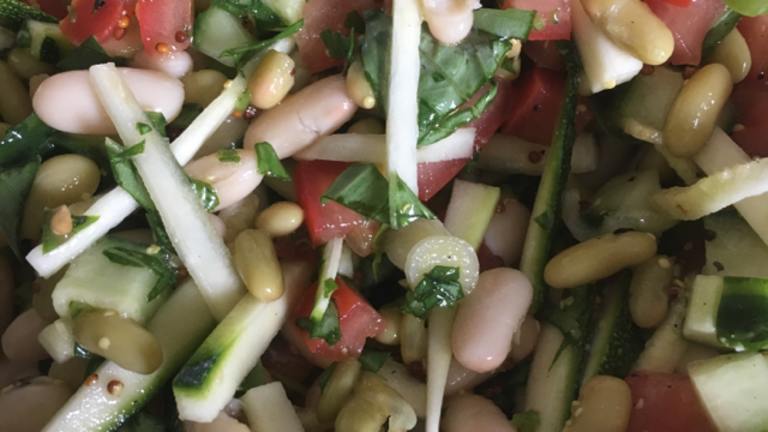 White Bean Zucchini Basil Salad Created by The 500 Chef