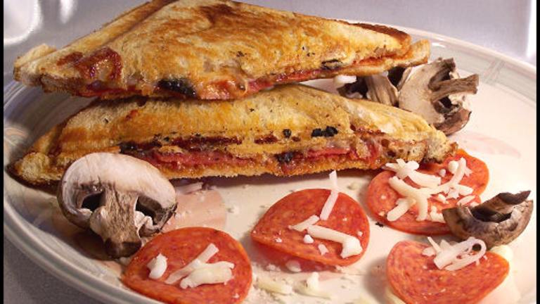 Grilled Pizza Sandwich Created by kzbhansen
