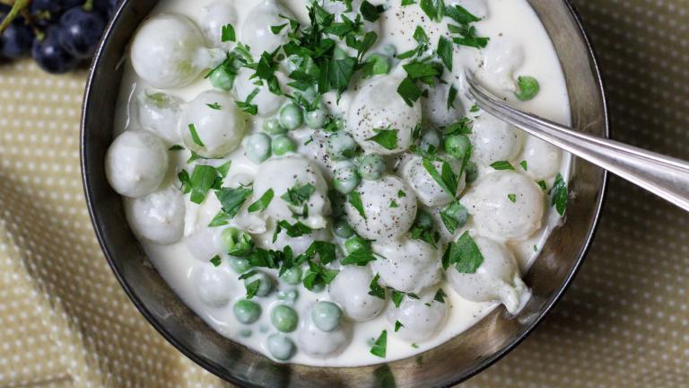 Pearl Onions in Cream Sauce Created by Diana Yen