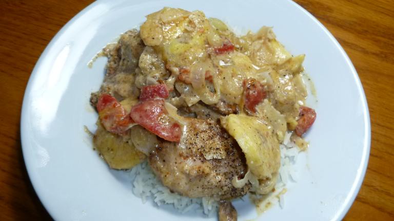 Coconut, Chicken and Banana Curry Created by Ambervim