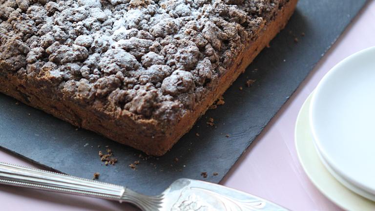 Mexican Chocolate Streusel Cake (Pastel De Chocolate Mexicano) Created by Swirling F.