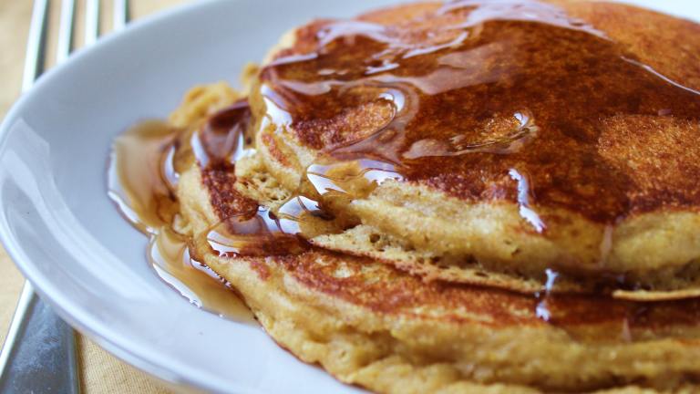 Cornmeal Molasses Pancakes Created by DeliciousAsItLooks