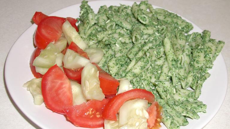 Pasta With Creamy Spinach Sauce created by Eat Your Vegetables