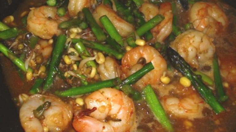 Asparagus & Shrimp Noodles Created by Karen Elizabeth
