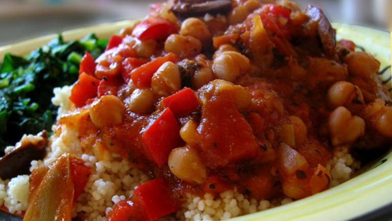 Chickpea Marinara over Couscous Created by justcallmetoni