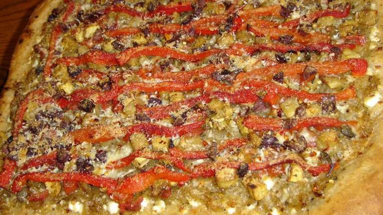 Mediterranean Pizza With Caramelized Onions created by Lois M