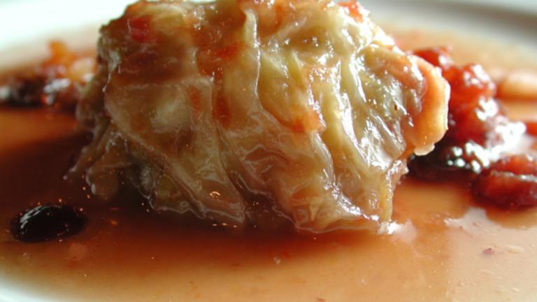 Stuffed Cabbage with Cranberry Sauce Created by Chef floWer