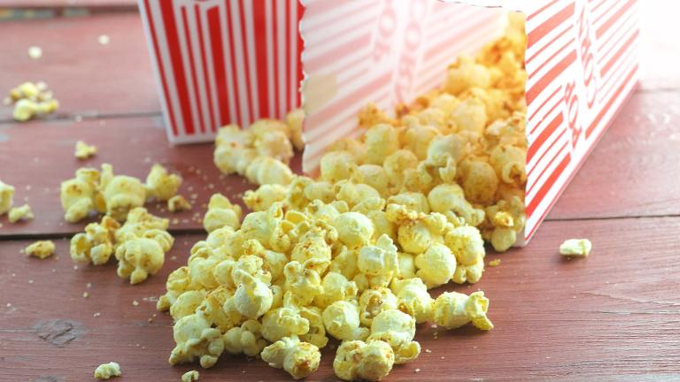 Cheesy Barbecued Popcorn created by May I Have That Rec