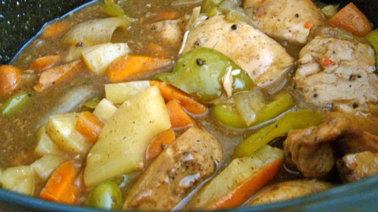 Chicken With Pepper and Pineapple - Crock Pot Created by Derf2440