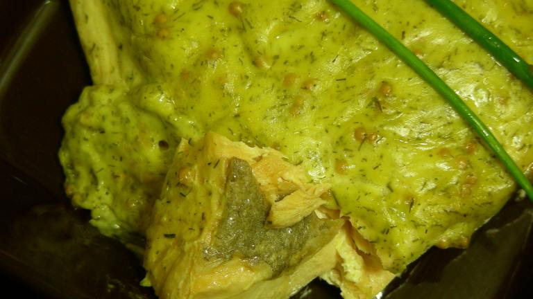 Grilled Salmon With Dilled Mustard Glaze Created by kiwidutch