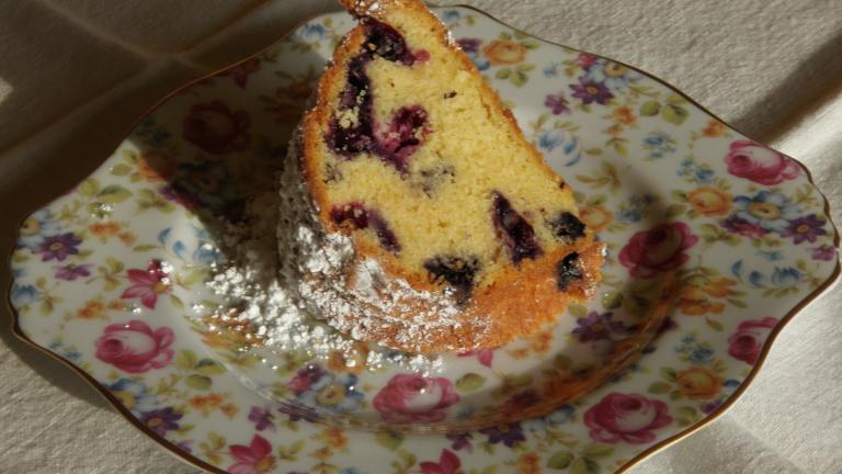 Blueberry Cream Cheese Pound Cake Created by Hissy Hussy