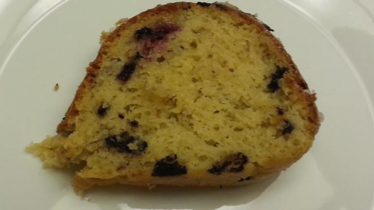 Blueberry Cream Cheese Pound Cake Created by CandyTX