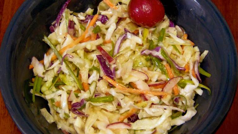 Asian Coleslaw With Miso-Ginger Dressing Created by Mamas Kitchen Hope
