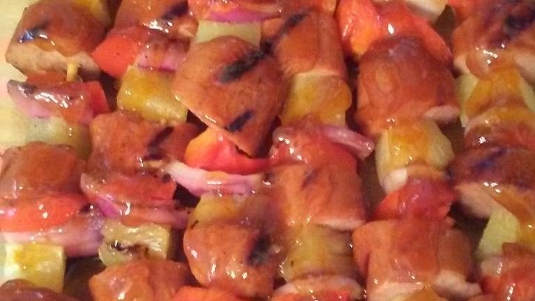 Sweet and Sour Kielbasa Kabobs Created by Jane from Ohio