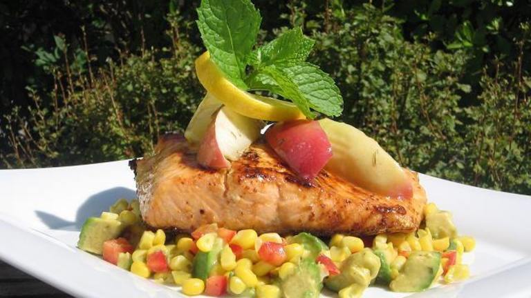 Andreas Viestad's Honey-And-Mustard-Marinated Salmon With Rosema created by The Flying Chef