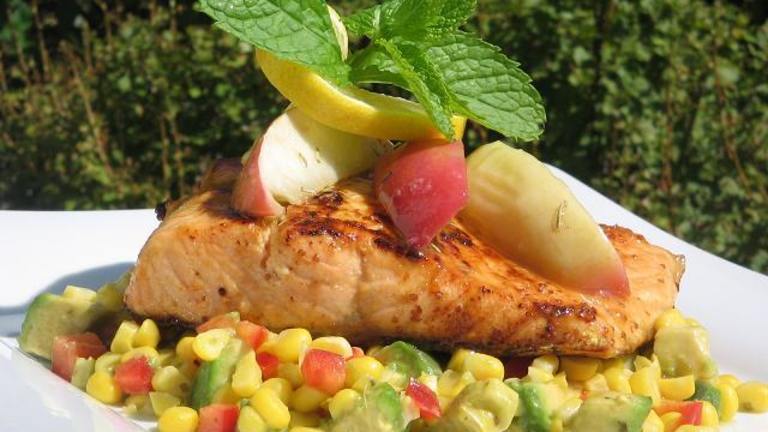 Andreas Viestad's Honey-And-Mustard-Marinated Salmon With Rosema Created by The Flying Chef