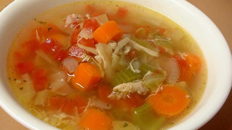 Cabbage and Tomato Chicken Soup Created by VickyJ