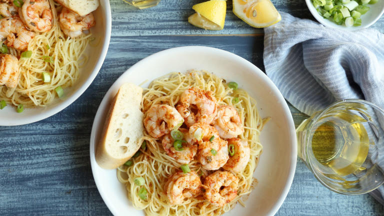 Old Bay Spicy Shrimp Scampi Created by Jonathan Melendez 
