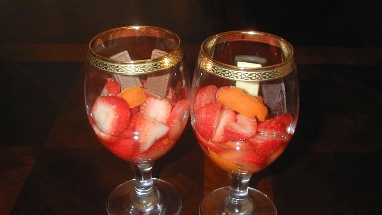 Strawberries in White Wine created by Jessica K