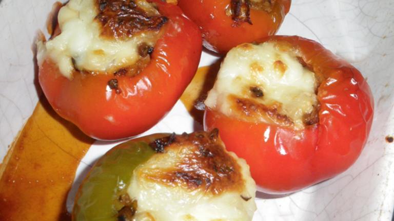 Hot Stuffed Cherry Peppers Created by Bergy