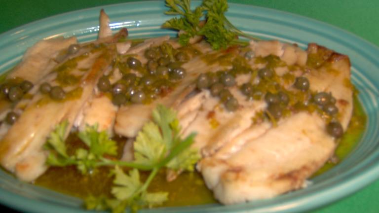 Broiled Fish With Buttery Caper Sauce created by Sharon123