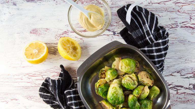Brussels Sprouts Dijon Created by The Food Gays