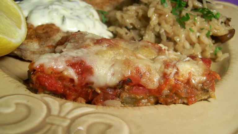 Layered Mediterranean Mozzarella Eggplant (Aubergine) Bake created by Sharon123