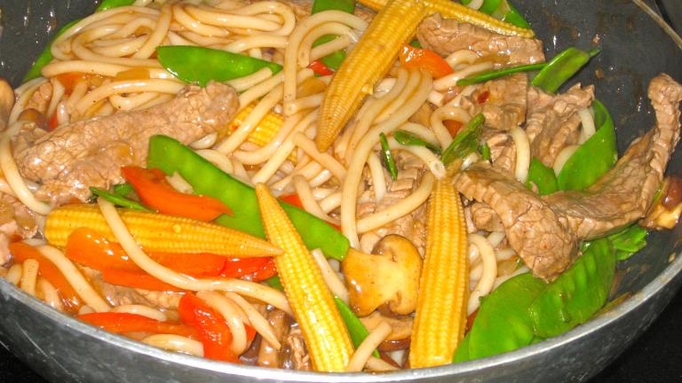 Easy Beef Noodle Stir-Fry Created by FrenchBunny
