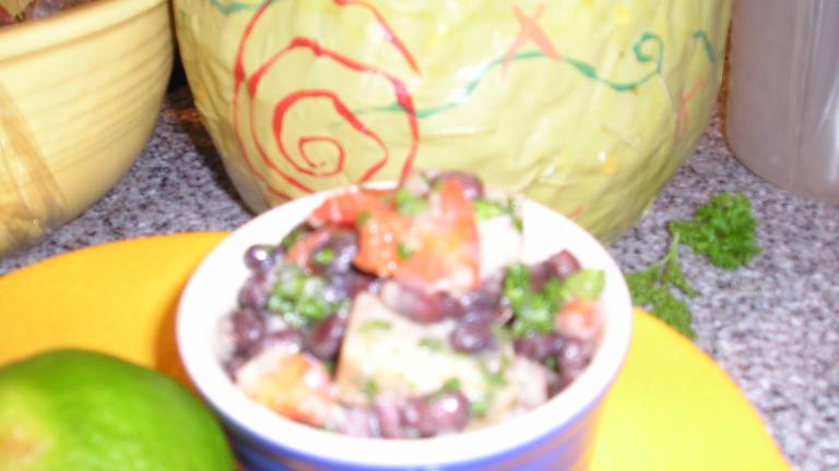 Malanga, Black Bean and Pepper Salad Created by fluffernutter