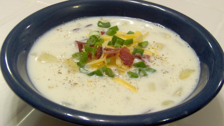 Loaded Baked Potato Soup Created by Mamas Kitchen Hope