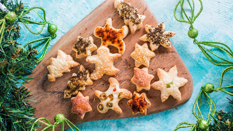 Holiday Appetizer Puffs Created by LimeandSpoon