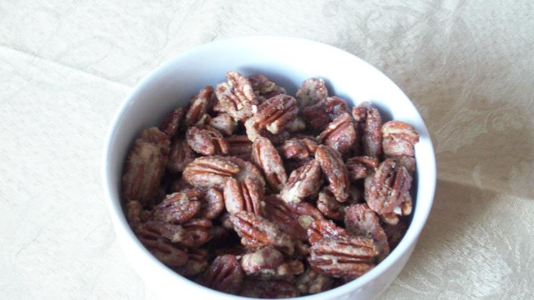Yummy Candy Coated Pecans Created by Foodie Blog Stalker
