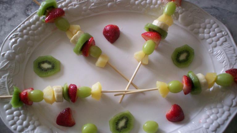 Fresh Fruit Kebabs Created by chef FIFI