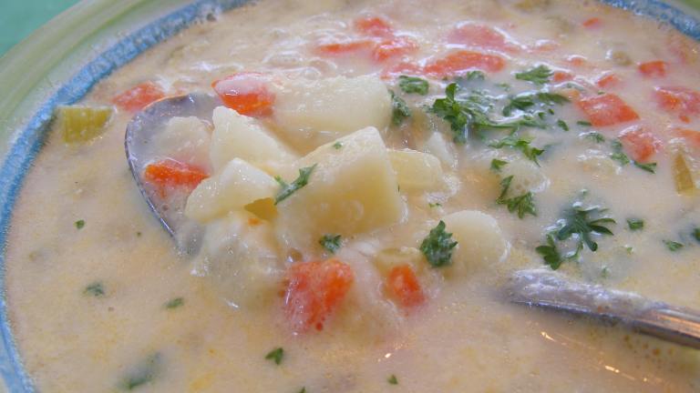 Potato Soup Created by Seasoned Cook