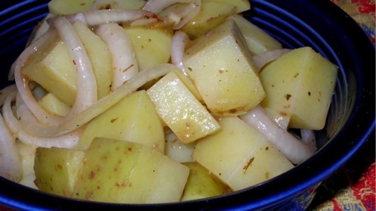 Hot and Fast German Potato Salad created by justcallmetoni